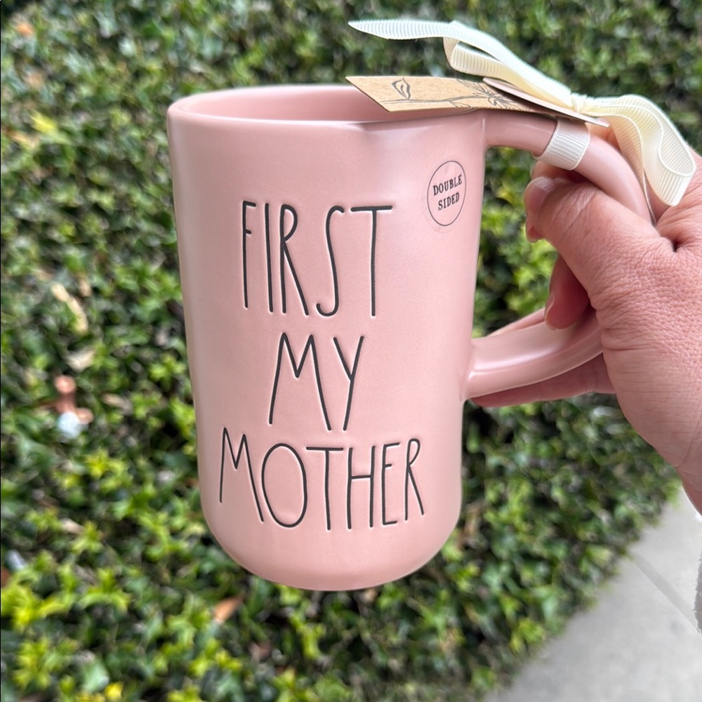 Rae Dunn Chic Pink 'First My Mother Forever my frind' Mug